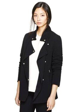 Aritzia Wilfred Mayet Moto Japanese Crepe Jacket